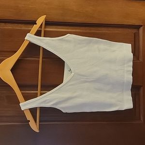 Cropped tank, long line bra top